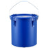 Fryer Grease Bucket, 22.7L Oil Disposal Caddy Carbon Steel Fryer Oil Bucket with Rust-Proof Coating, Oil Transport Container with Lid, Lock Clips - Flavour Fushion Cooking Shop
