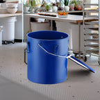 Fryer Grease Bucket, 22.7L Oil Disposal Caddy Carbon Steel Fryer Oil Bucket with Rust-Proof Coating, Oil Transport Container with Lid, Lock Clips