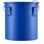 Fryer Grease Bucket, 22.7L Oil Disposal Caddy Carbon Steel Fryer Oil Bucket with Rust-Proof Coating, Oil Transport Container with Lid, Lock Clips