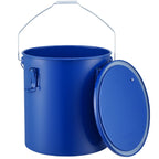 Fryer Grease Bucket, 22.7L Oil Disposal Caddy Carbon Steel Fryer Oil Bucket with Rust-Proof Coating, Oil Transport Container with Lid, Lock Clips