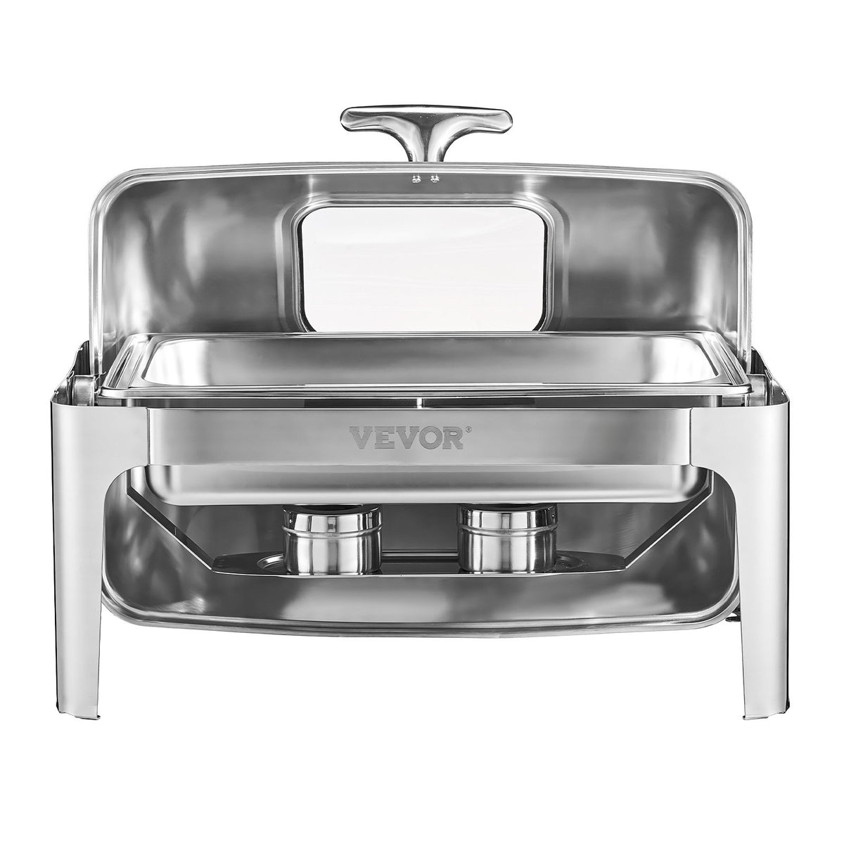 Roll Top Chafing Dish Buffet Complete Set, 9 Qt 1 Pack Stainless Steel Chafer - Flavour Fushion Cooking Shop