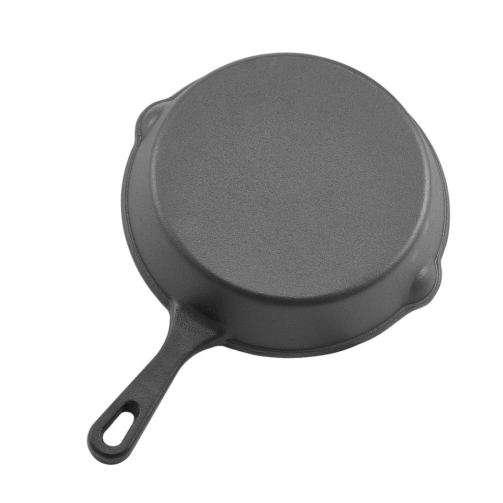 3-Piece Cast Iron Skillet Set 160, 220 & 265mm – Black