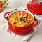 Enameled Cast Iron Dutch Oven 5.7L – Red
