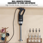 Commercial Immersion Blender Heavy Duty Hand Mixer 750W Variable Speed