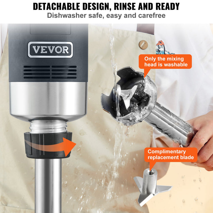 Commercial Immersion Blender Heavy Duty Hand Mixer 750W Variable Speed - Flavour Fushion Cooking Shop
