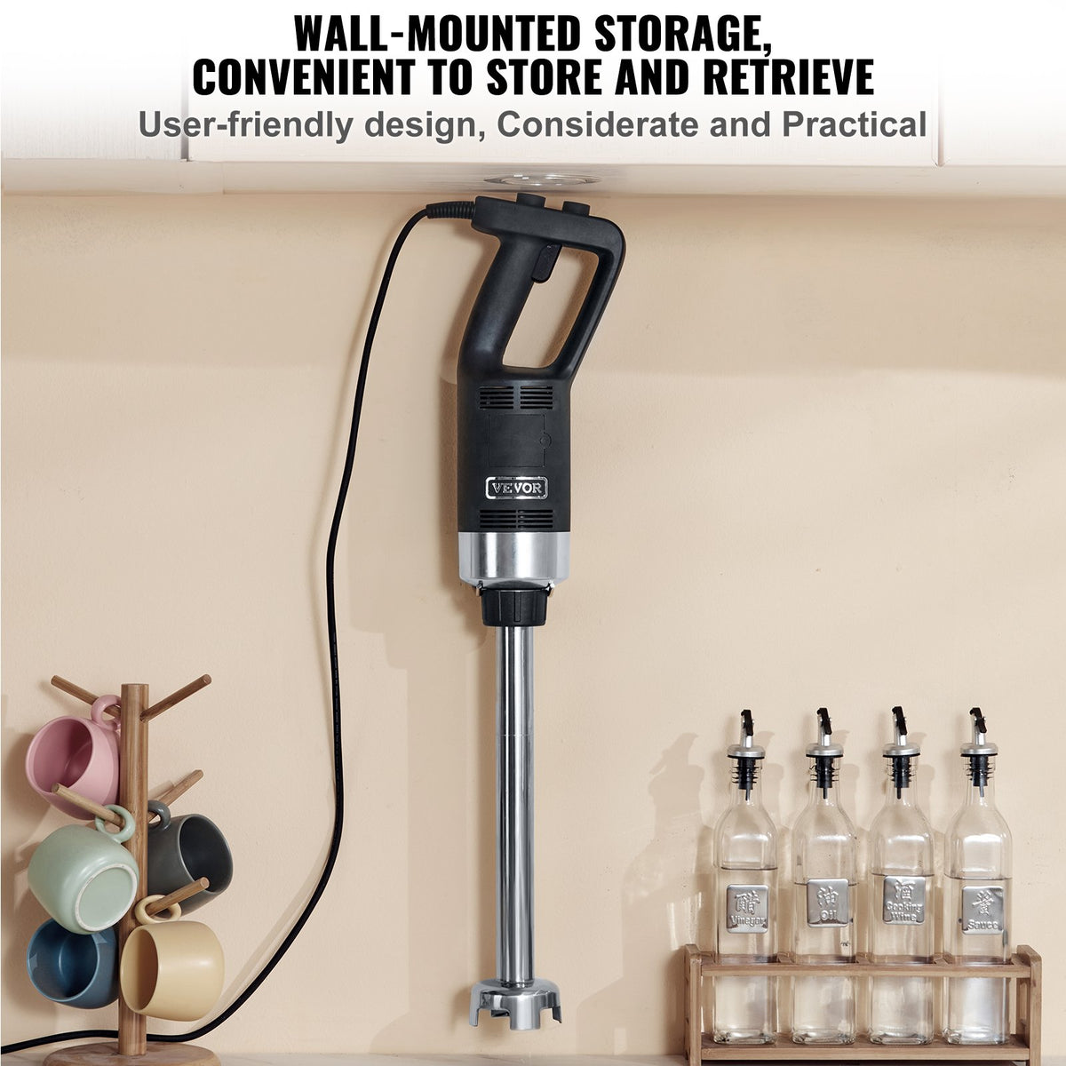 Commercial Immersion Blender Heavy Duty Hand Mixer 750W Variable Speed - Flavour Fushion Cooking Shop