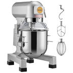 Commercial Food Mixer, 10L Commercial Stand Mixer with 3 Adjustable Speeds, 550W