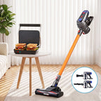 Devanti K7 Cordless Stick Vacuum & Sandwich Maker Panini Press Combo
