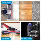 Devanti K7 Cordless Stick Vacuum & Sandwich Maker Panini Press Combo – Red