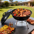 Grillz Charcoal BBQ Grill Portable with Lid for Camping Outdoor - Flavour Fushion Cooking Shop