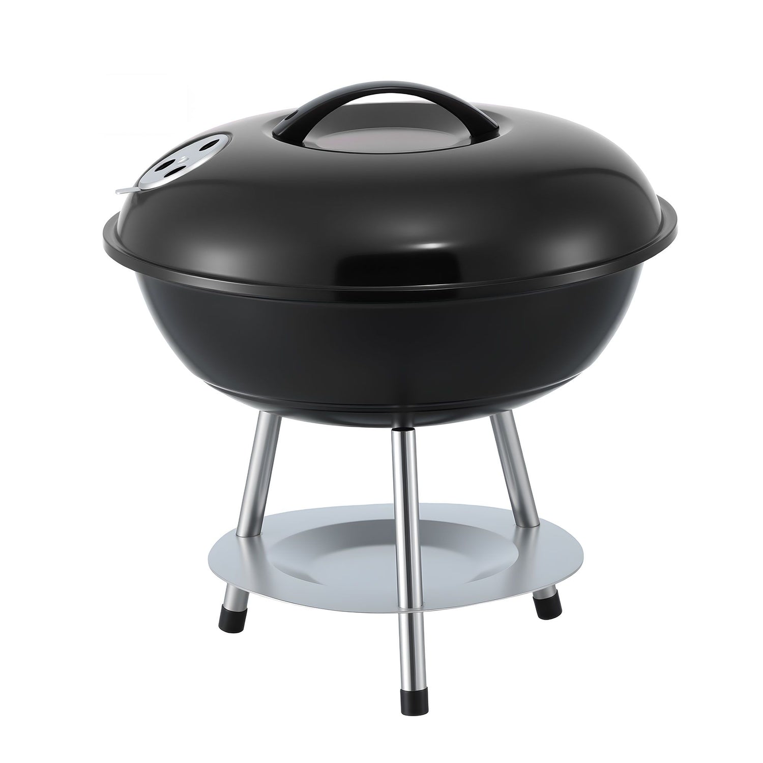 Grillz Charcoal BBQ Grill Portable with Lid for Camping Outdoor - Flavour Fushion Cooking Shop