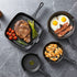 5-Star Chef Cast Iron Fry Pan Skillet Set – 4 Sizes 14-24cm - Flavour Fushion Cooking Shop
