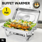 Alston 9L Chafing Dish Set, Premium 410 Stainless Steel Bufffers