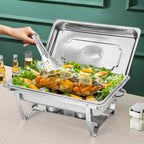 Alston 9L Chafing Dish Set, Premium 410 Stainless Steel Bufffers